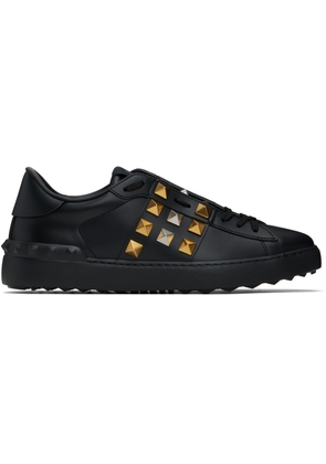 Valentino Garavani Black Rockstud Untitled Sneakers