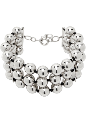 D'heygere Silver Ball Chain Choker