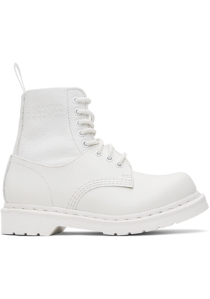 MM6 Maison Margiela White Dr. Martens Edition 1460 Twist Boots