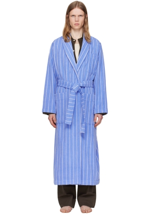 Tekla Navy Terry Classic Bathrobe
