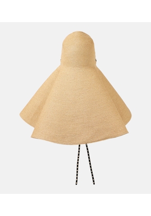 Alaia Capeline straw cloche hat
