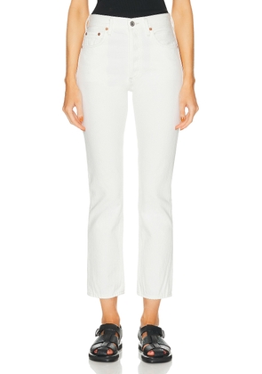 Citizens of Humanity Charlotte High Rise Straight Jeans in Tart - White. Size 32 (also in 33).