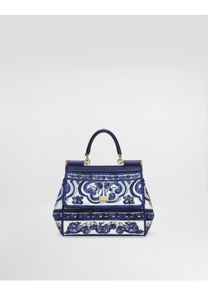 DG EXCLUSIVE Dolce & Gabbana Medium Sicily Handbag With Majolica Embroidery - Woman Handbags Multicolor Onesize
