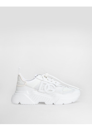 Dolce & Gabbana Mixed-materials Daymaster Sneakers - Woman Sneakers White Fabric 41