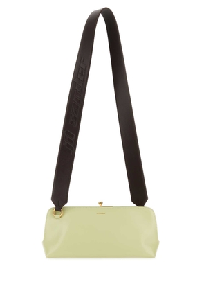 Jil Sander Pastel Green Leather Small Goji Shoulder Bag