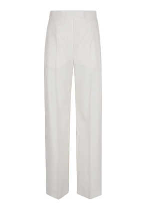 Alexander McQueen Ivory Wool Pants