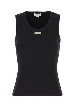 Alexander McQueen Black Cotton Top