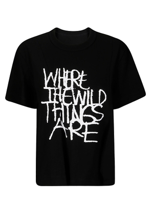 Sacai Where The Wild Things Are Cotton Jersey T-shirt