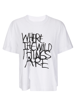 Sacai Where The Wild Things Are Cotton Jersey T-shirt