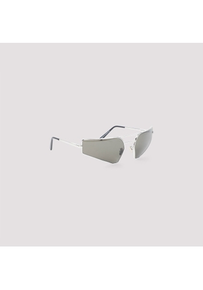 Rick Owens Prong Silver Sunglasses