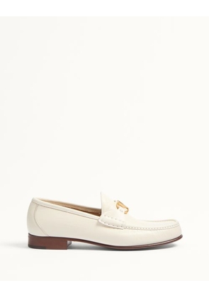 Valentino Garavani Vlogo Signature Kidskin Loafer Man IVORY 39