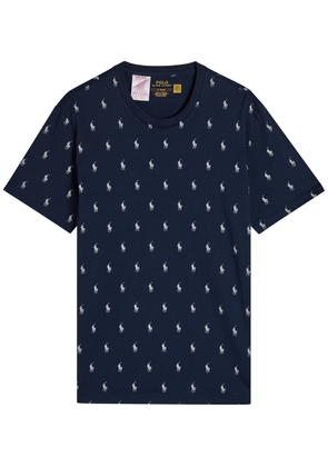Polo Ralph Lauren Logo-print Cotton Pyjama T-shirt - Navy - S