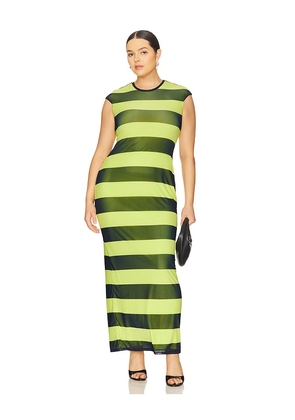 AFRM Cody Dress in Green,Navy. Size 3X. Also in M, S, XS.