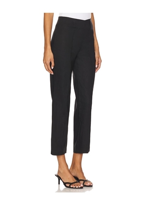 EAVES Iyla Crop Flare Pant in Black. Size L. Also in M, S, XL, XS.