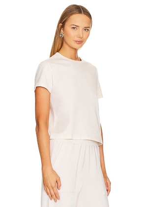 MONROW 50's Vintage Tee in Cream. Size L. Also in M, XS.