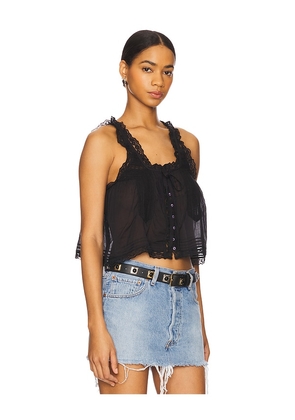 Free People Evermore Tank in Black. Size L. Also in M, S, XL, XS.