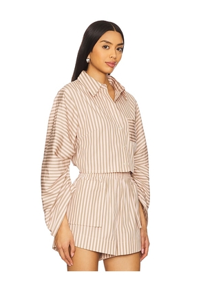 HEVRON Raquel Top in Blush. Size XL. Also in XS.