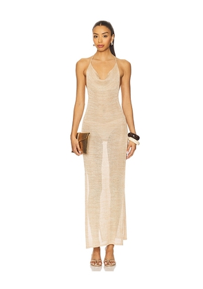 Flook The Label Yarelis Dress in Tan. Size L. Also in M.