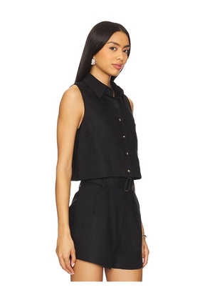 HEVRON Katja Top in Black. Size L. Also in M, XL.