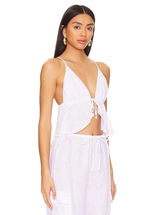 LSPACE Sundown Top in White. Size L. Also in M, S.