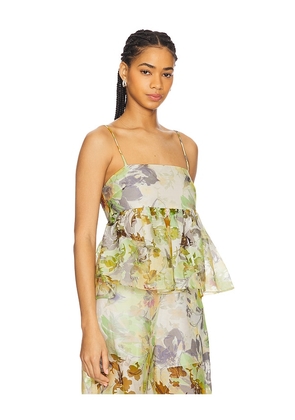 MISA Los Angeles Trista Top in Green. Size M. Also in L, S, XL, XS.