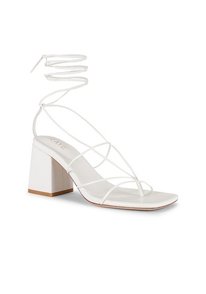 RAYE Reeves Heel in White. Size 6. Also in 6.5, 7.5, 8, 8.5, 9.5.