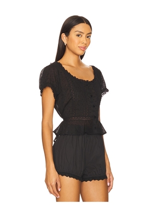 RIXO Sandi Top in Black. Size L. Also in M, S, XL, XS, XXS.