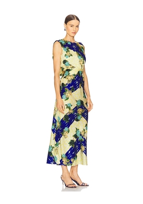 SALONI Gwen Dress in Royal,Lemon. Size 10. Also in 12, 2, 4, 6, 8.