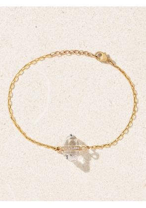 JIA JIA - 14-karat Gold, Quartz And Diamond Bracelet - One size