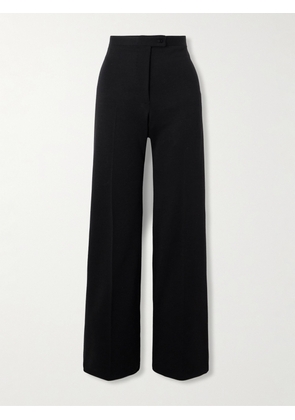 Giuliva Heritage - The Laura Wool-blend Wide-leg Pants - Black - IT38,IT40,IT42,IT44,IT46