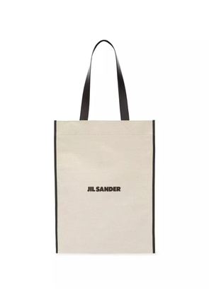 Jil Sander flat shopper medium tote bag - White