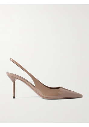 Paris Texas - Lidia Patent-leather Slingback Pumps - Brown - IT36,IT36.5,IT37,IT37.5,IT38,IT38.5,IT39,IT39.5,IT40,IT40.5,IT41,IT42