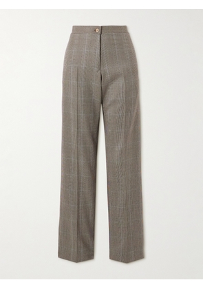 Giuliva Heritage - The Janice Houndstooth Wool Straight-leg Pants - Brown - IT38,IT40,IT42,IT44,IT46,IT48