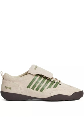 DSQUARED2 logo-embroidered sneakers - Neutrals