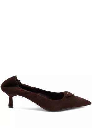 Prada suede pointed-toe pumps - Brown