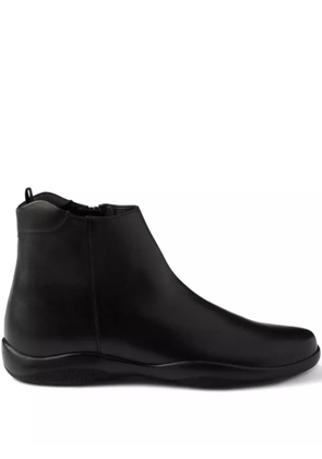Prada leather ankle boots - Black