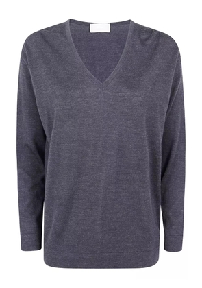 Drumohr V-neck wool sweater - Blue