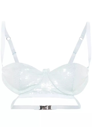 GCDS sequined bra top - Blue