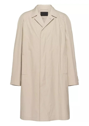 Prada single-breasted overcoat - Neutrals