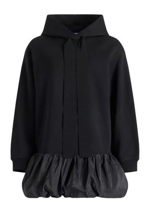 Patou ruffle-hem hoodie midi dress - Black