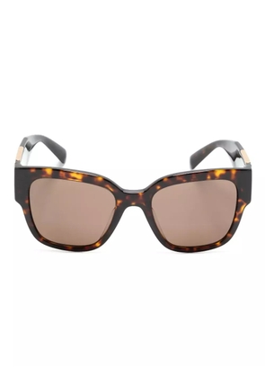 Versace Eyewear tortoiseshell-effect square-frame sunglasses - Brown