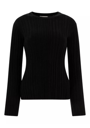 Loulou ribbed long-sleeve T-shirt - Black