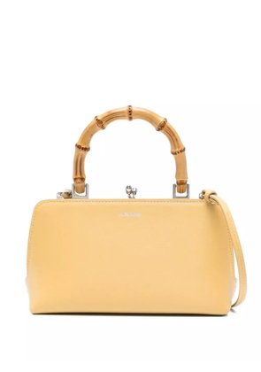 Jil Sander mini Goji bamboo-handle clutch bag - Yellow