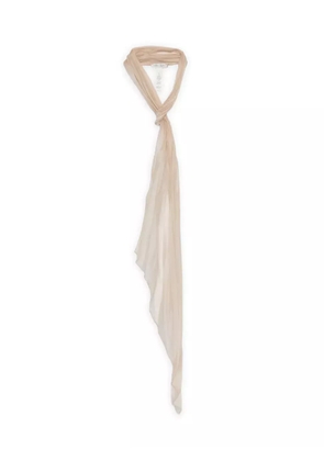 Forte Forte pleated organza scarf - Neutrals