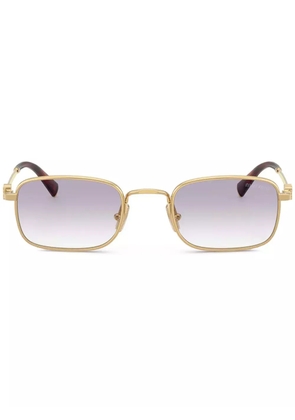 Miu Miu Eyewear rectangle-frame sunglasses - Gold