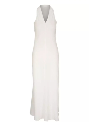 Peter Cohen V-neck sleeveless maxi dress - White