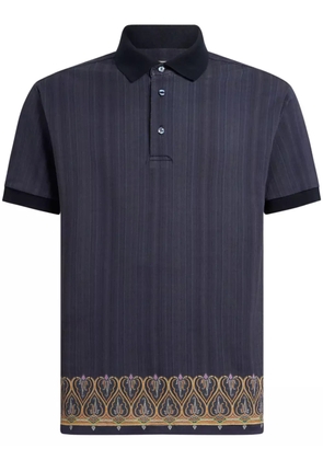 ETRO striped polo shirt - Blue