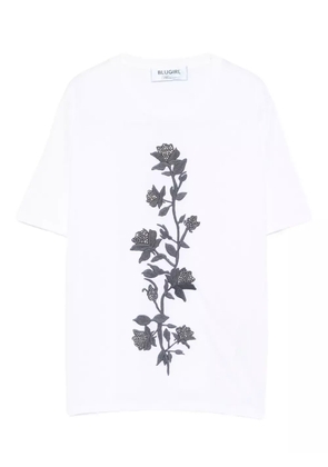 Blugirl floral-motif cotton top - White