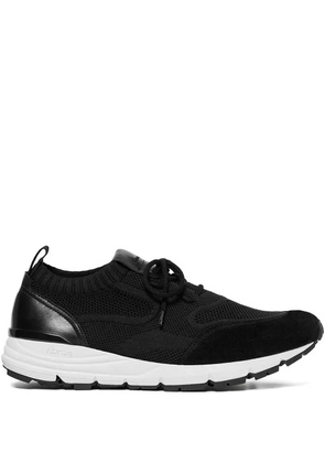 Scarosso Robbie knitted suede sneakers - Black