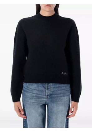 A.P.C. Esther crew-neck logo sweater - Black
